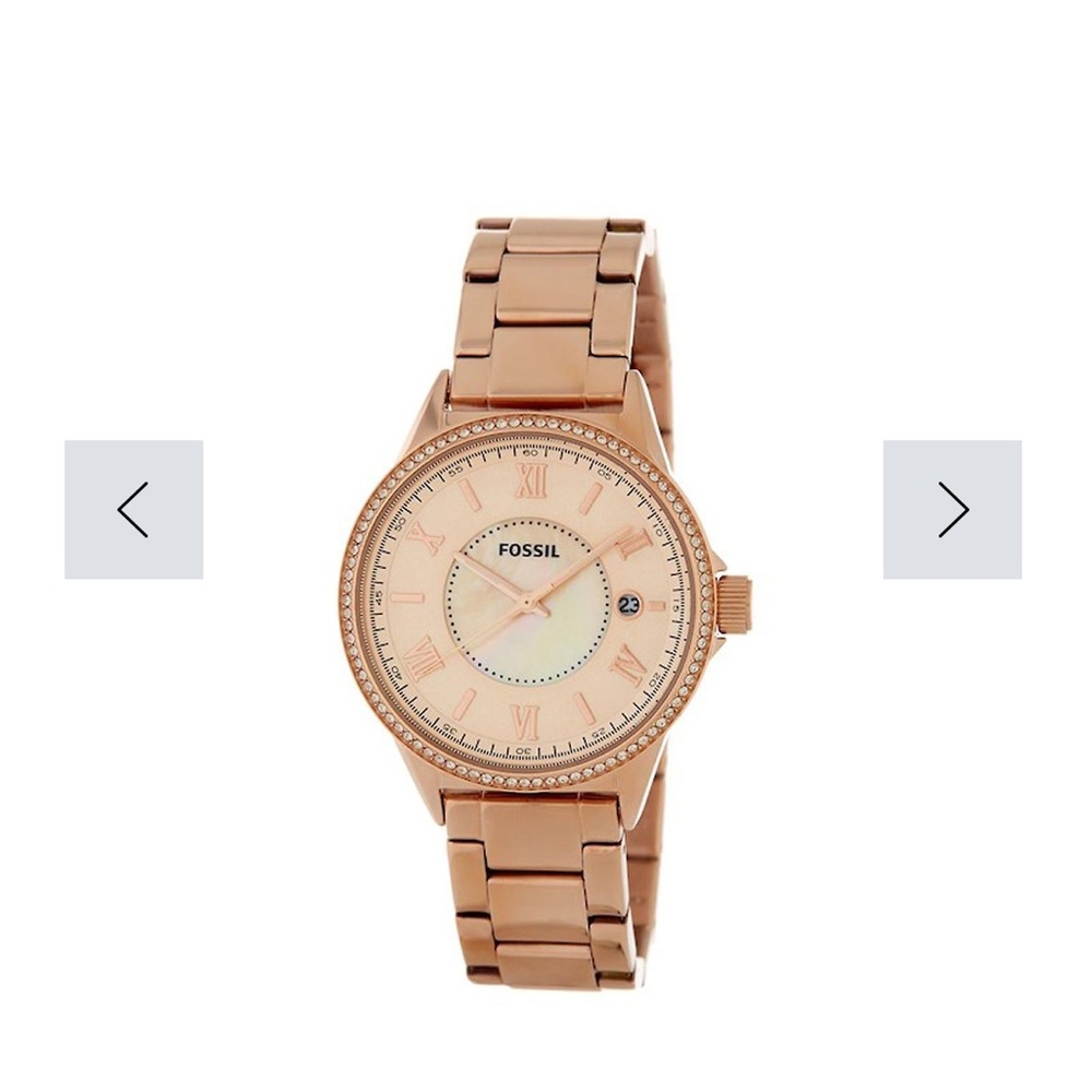 Fossil Rose Gold Stainless Steel Women’s Watch – Great Condition – Original Box